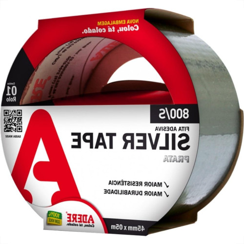 Fita Silver Tape Adere Prata 800S - 45Mm X 5M Fita Silver Tape Adere Prata 800S - 45Mm X 5M