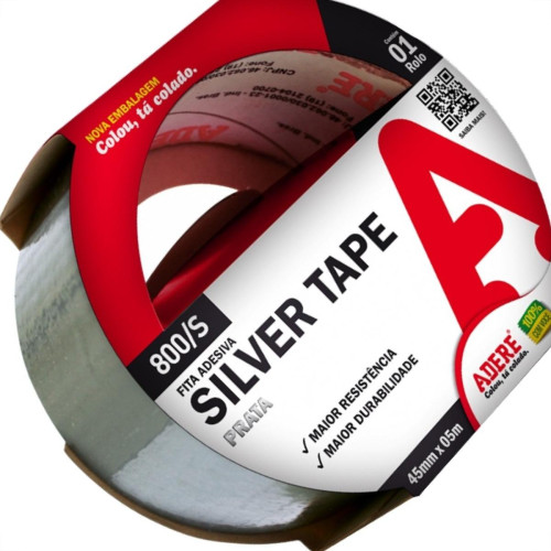 Fita Silver Tape Adere Prata 800S - 45Mm X 5M Fita Silver Tape Adere Prata 800S - 45Mm X 5M