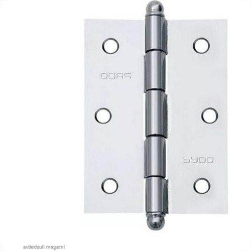 Dobradica Concept Blister Pado Aco Cromado 3521 - 3 Pecas - 3.1/2'' X 2.1/2''