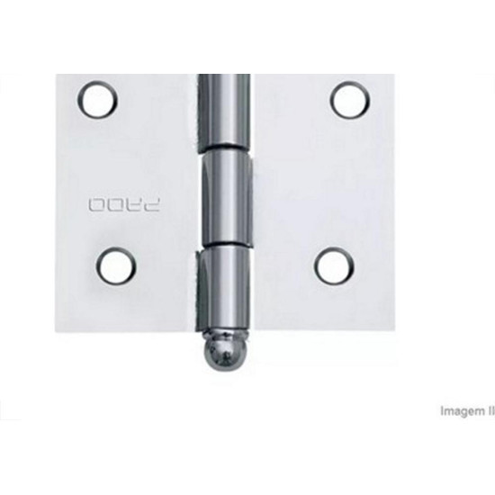 Dobradica Concept Blister Pado Aco Cromado 3521 - 3 Pecas - 3.1/2'' X 2.1/2''