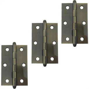 Dobradica Concept Blister Pado Aco Oxidado 3521 - 3 Pecas - 3.1/2'' X 2.1/2''