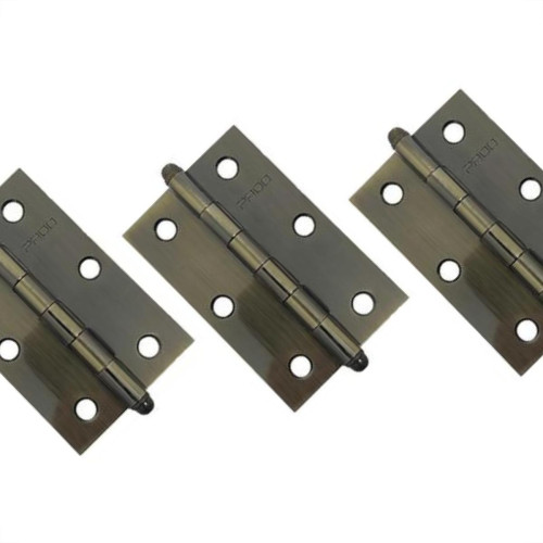 Dobradica Concept Blister Pado Aco Oxidado 3521 - 3 Pecas - 3.1/2'' X 2.1/2''