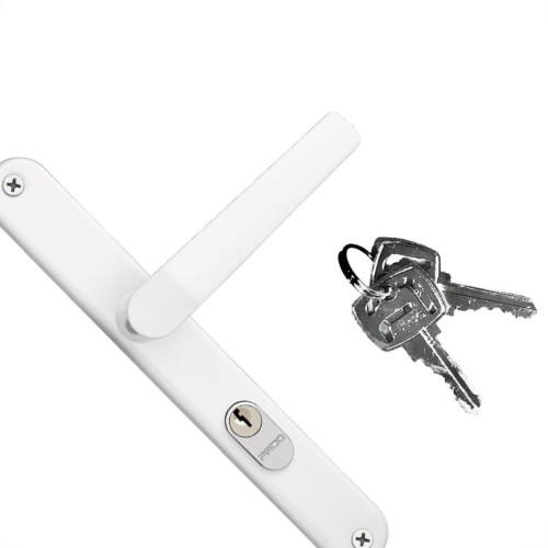 Fechadura Pado Concept Zamac Perfil 600 Externa Estreita Branca Fechadura Pado Concept Zamac Perfil 600 Externa Estreita Branca
