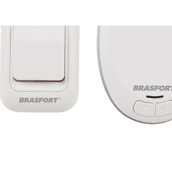 Campainha Sem Fio Bivolt Brasfort Musical 52 Toques Pilha/Tomada - 7891