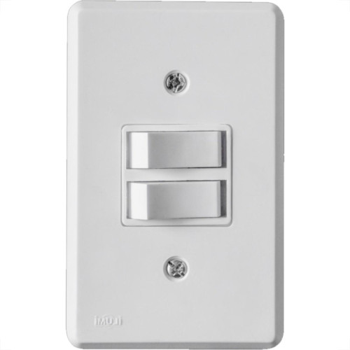 Conjunto Ilumi Pratika Com Placa 2 Simples - 1918 Conjunto Ilumi Pratika Com Placa 2 Simples - 1918