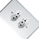 Conjunto Ilumi Pratika Com Placa 2 Tomadas 2P+T. 10A. - 19120 Conjunto Ilumi Pratika Com Placa 2 Tomadas 2P+T. 10A. - 19120