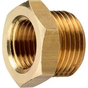 Bucha De Reducao Latao Amarelo Unifix 3/4''X1/2'' - Kit C/6 Pecas
