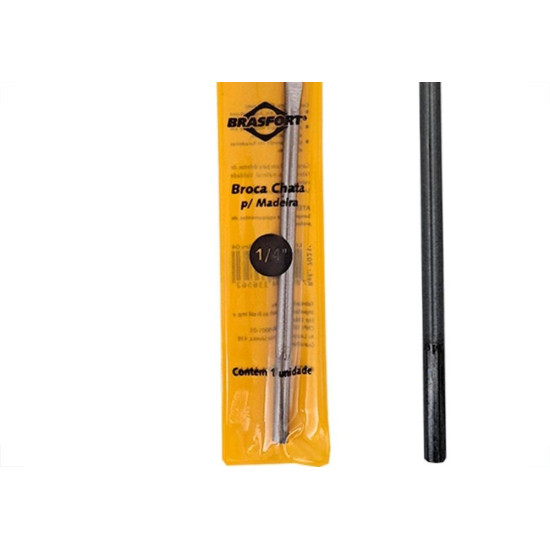 Broca Chata Madeira Brasfort 1/4'' - 7021 Broca Chata Madeira Brasfort 1/4'' - 7021