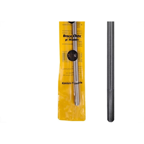 Broca Chata Madeira Brasfort 5/16'' - 8041 Broca Chata Madeira Brasfort 5/16'' - 8041