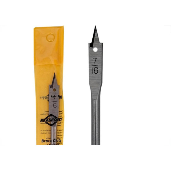 Broca Chata Madeira Brasfort 7/16'' - 8043 Broca Chata Madeira Brasfort 7/16'' - 8043