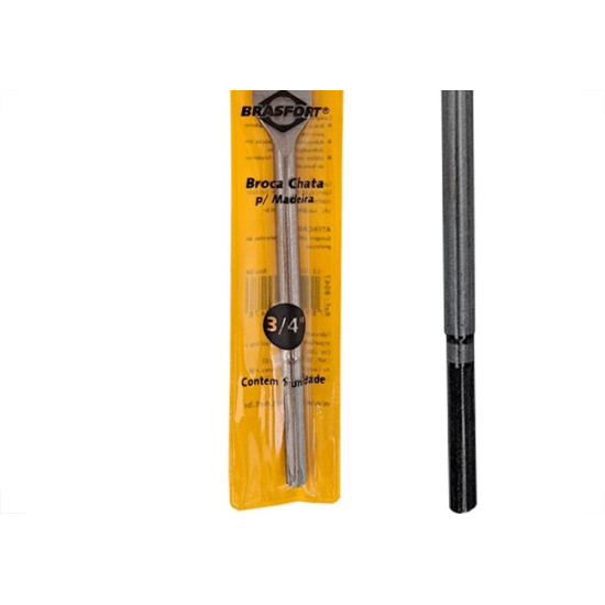 Broca Chata Madeira Brasfort 3/4'' - 8047 Broca Chata Madeira Brasfort 3/4'' - 8047