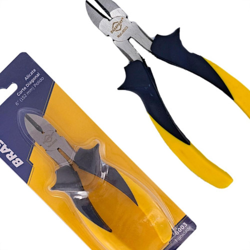 Alicate Corte Diagonal Brasfort 6'' Profissional Polido - 8003 Alicate Corte Diagonal Brasfort 6'' Profissional Polido - 8003