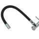 Torneira Gourmet Flex Parede Bica Movel Metal Metrox Black Cromada - C-60 - 1/4 Volta Torneira Gourmet Flex Parede Bica Movel Metal Metrox Black Cromada - C-60 - 1/4 Volta