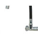Torneira Gourmet Flex Parede Bica Movel Metal Metrox Black Cromada - C-60 - 1/4 Volta Torneira Gourmet Flex Parede Bica Movel Metal Metrox Black Cromada - C-60 - 1/4 Volta