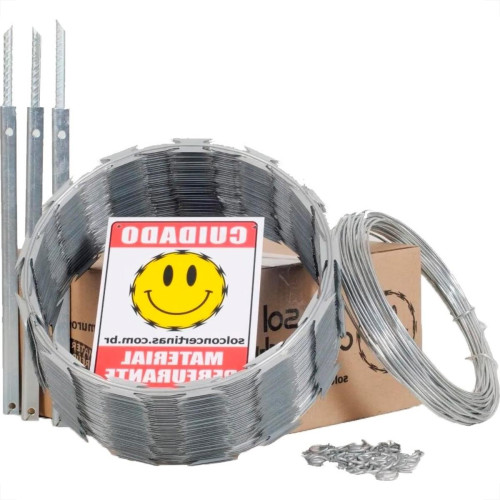 Cerca Perimetral Kit Sol Galvanizada 45Cm X 10M Cerca Perimetral Kit Sol Galvanizada 45Cm X 10M