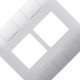 Placa Conjunto Modular Tramontina Aria 4X4 - 4 Modulos 57203/026 Placa Conjunto Modular Tramontina Aria 4X4 - 4 Modulos 57203/026