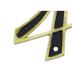 Numero Residencial Colonial Luxo Metal Thompson No.4