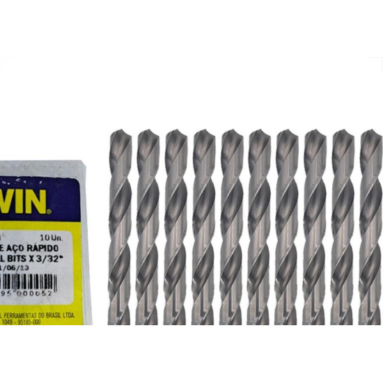 Broca Aco Rapido Irwin 3/32'' - Kit C/10 Pecas Broca Aco Rapido Irwin 3/32'' - Kit C/10 Pecas