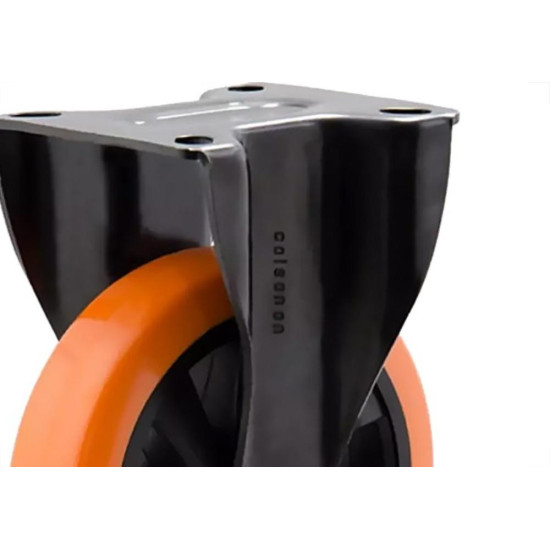 Rodizio Colson Base Fixa 5'' Laranja - Flpb514 Rodizio Colson Base Fixa 5'' Laranja - Flpb514