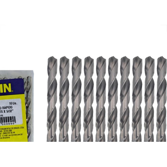 Broca Aco Rapido Irwin Tam.G 5/32'' - Kit C/10 Pecas Broca Aco Rapido Irwin Tam.G 5/32'' - Kit C/10 Pecas