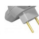 Pino 3 Saidas Tramontina 2 Polos 10A. Cinza - Kit C/10 Pecas