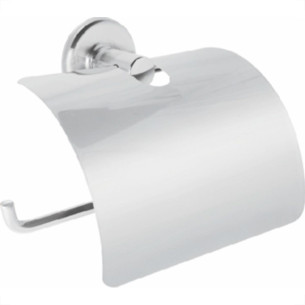 Acessorio Wc Hidrolar Faetto Papeleira Cromada Com Tampa Cristal