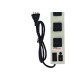 Filtro Linha Fiolux 5 Tomadas 2 Polos + Terra Espacadas Com Interruptor E Fusivel Bivolt Branco