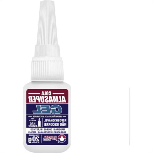 Cola Instantanea Almasuper Gel Nao Entope Alta Viscosidade 20G Cola Instantanea Almasuper Gel Nao Entope Alta Viscosidade 20G