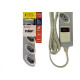 Filtro Linha Daneva Breaker 4 Tomadas 2P+T Com Chave Disjuntora Bivolt Cinza - Dn1642