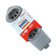 Tomada Barra Daneva Desmontavel 2 Polos + Terra 20A. 3 Tomadas Cinza Tomada Barra Daneva Desmontavel 2 Polos + Terra 20A. 3 Tomadas Cinza