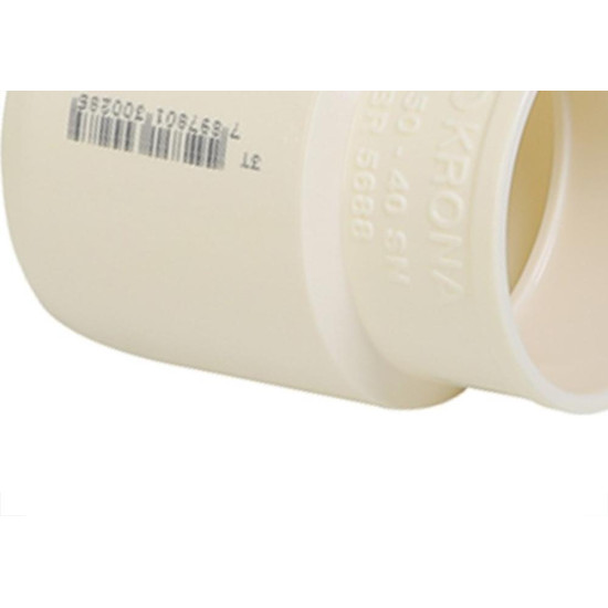 Bucha De Reducao Esgoto Longa Krona 50X40Mm - Kit C/25 Pecas Bucha De Reducao Esgoto Longa Krona 50X40Mm - Kit C/25 Pecas