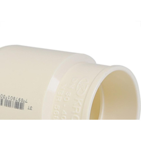 Bucha De Reducao Esgoto Longa Krona 50X40Mm - Kit C/25 Pecas Bucha De Reducao Esgoto Longa Krona 50X40Mm - Kit C/25 Pecas