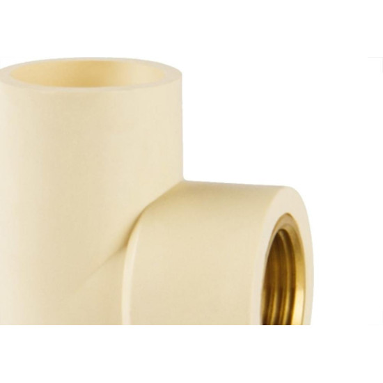 Te Transicao Agua Quente Super Cpvc Amanco 22Mmx3/4'' Te Transicao Agua Quente Super Cpvc Amanco 22Mmx3/4''