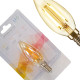 Lampada Filamento De Led Elgin Vela - 2Wx220V. Ambar E-14 Lampada Filamento De Led Elgin Vela - 2Wx220V. Ambar E-14