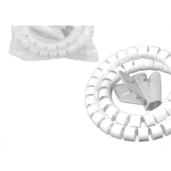 Organizador De Fios Bestfer Com Aplicador 20X2,0M Branco Organizador De Fios Bestfer Com Aplicador 20X2,0M Branco