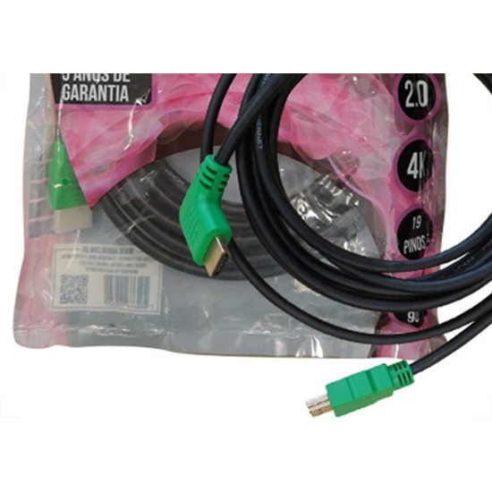 Cabo Hdmi 2.0 Aubor Gamer 2060Hp - 4K 5M Cabo Hdmi 2.0 Aubor Gamer 2060Hp - 4K 5M