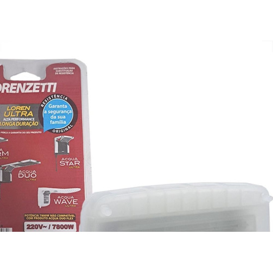 Resistencia Lorenzetti Acqua Duo/Star/Storm/Jet/Wave 7.800Wx220V. - 3065B Resistencia Lorenzetti Acqua Duo/Star/Storm/Jet/Wave 7.800Wx220V. - 3065B