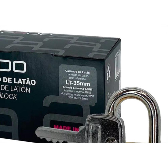 Cadeado Pado 35Mm - Kit C/5 Pecas Cadeado Pado 35Mm - Kit C/5 Pecas