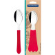 Talher Tramontina Colher De Mesa Leme Cabo Vermelho 3 Pecas - 23183/370 Talher Tramontina Colher De Mesa Leme Cabo Vermelho 3 Pecas - 23183/370