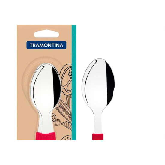 Talher Tramontina Colher De Mesa Leme Cabo Vermelho 3 Pecas - 23183/370 Talher Tramontina Colher De Mesa Leme Cabo Vermelho 3 Pecas - 23183/370