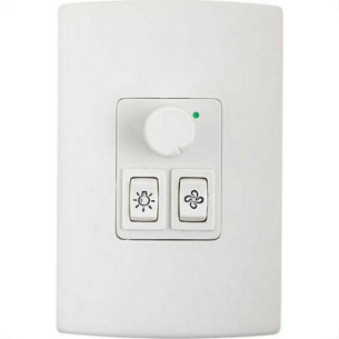 Controle Para Ventilador Ilumi Lampada/Inversor De Rotacao Cinza 5502