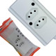 Tomada Barra Interneed 2 Polos +Terra Branca 10A. Dupla Tomada Barra Interneed 2 Polos +Terra Branca 10A. Dupla