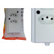Tomada Barra Interneed 2 Polos +Terra Branca 10A. Dupla Tomada Barra Interneed 2 Polos +Terra Branca 10A. Dupla