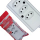 Tomada Barra Interneed 2 Polos +Terra Branca 10A. Tripla Tomada Barra Interneed 2 Polos +Terra Branca 10A. Tripla