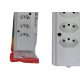 Tomada Barra Interneed 2 Polos +Terra Branca 10A. Quintupla Tomada Barra Interneed 2 Polos +Terra Branca 10A. Quintupla
