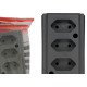 Tomada Barra Interneed 2 Polos Cinza 10A. Quadrupla