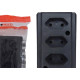 Tomada Barra Interneed 2 Polos Preta 10A. Quadrupla