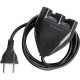 Extensao Interneed Paralela 2 Polos Axial 10A. Preta - 10M Extensao Interneed Paralela 2 Polos Axial 10A. Preta - 10M