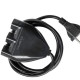 Extensao Interneed Paralela 2 Polos Axial 10A. Preta - 10M Extensao Interneed Paralela 2 Polos Axial 10A. Preta - 10M