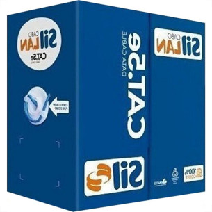Cabo De Rede/Informatica Sil 4 Pares Cat5E Azul Com 305M